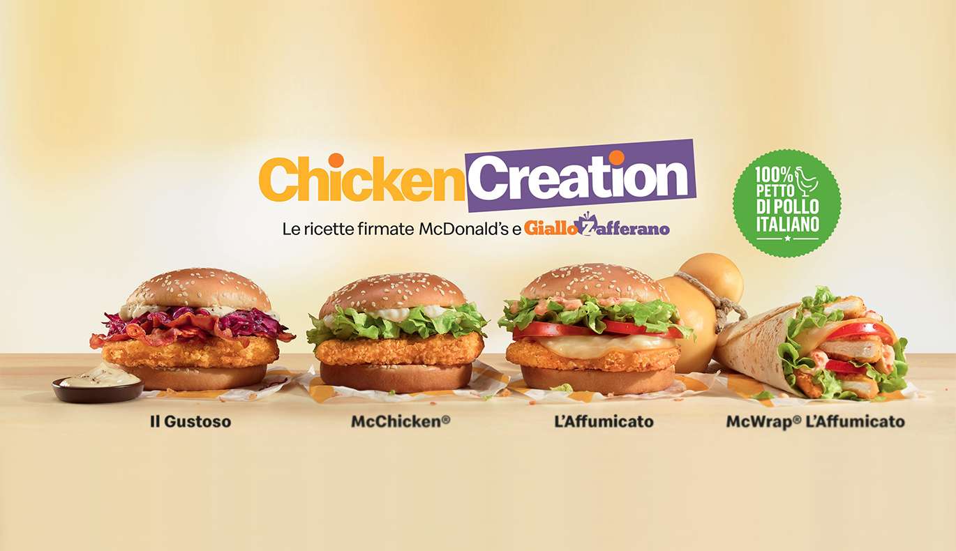 Qualità e ingredienti italiani: Leo Burnett firma la nuova campagna di comunicazione dedicata alle Chicken Creation di McDonald’s e Giallozafferano.